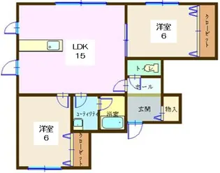 ウェンディクレセントIII【2階】の間取り
