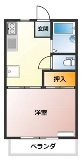 ハイツ足立【2階】の間取り