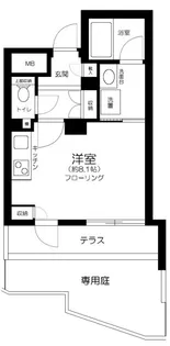ダイアパレス四谷三丁目【1階】の間取り
