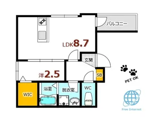 セブンプロート船越南【3階】の間取り