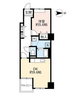 URフレール新開地6丁目【17階】の間取り