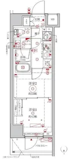 クレイシアIDZ王子フォレストヒルズ【1階】の間取り
