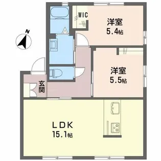 グリーンヒルズ【1階】の間取り