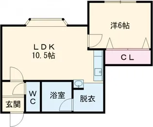 パークアベニュー新富【2階】の間取り