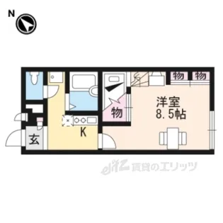 レオパレスFWing【2階】の間取り