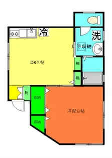 ヴィラ神奈川【1階】の間取り