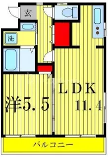 コンフォートヴィレッジ【4階】の間取り