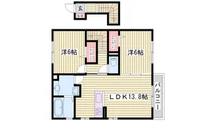 シロフィーマ メゾン A棟【2階】の間取り
