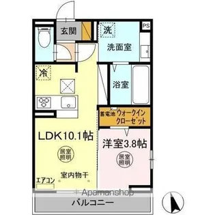 PrimeurIII【2階】の間取り