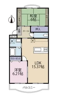 アプリットハマナコ【3階】の間取り