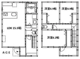 グランメゾンクレスト多治米V【2階】の間取り