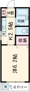 グランレーブ河原【1階】の間取り