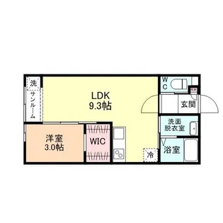 FIRST SQUARE D棟【1階】の間取り