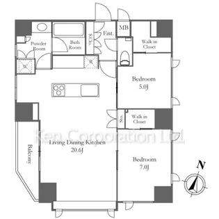 麻布HAUS【8階】の間取り