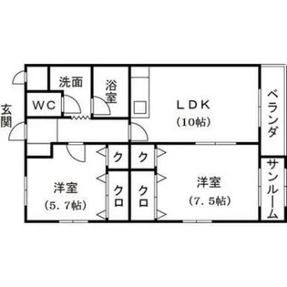 ヴィラ クレメント【3階】の間取り