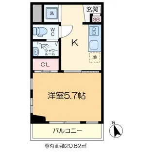門前仲町杉田ビル【3階】の間取り