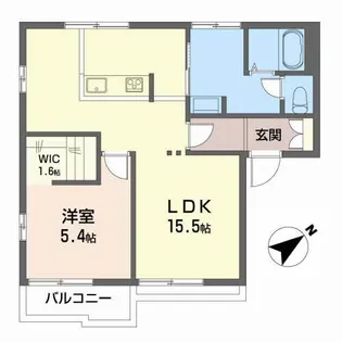 メープルコートA【2階】の間取り