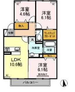アルモニー【1階】の間取り