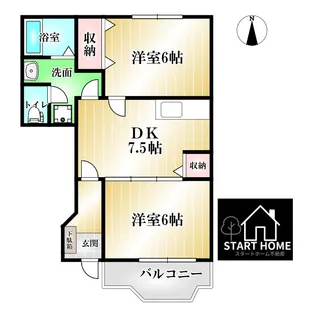 サンパティークC【1階】の間取り