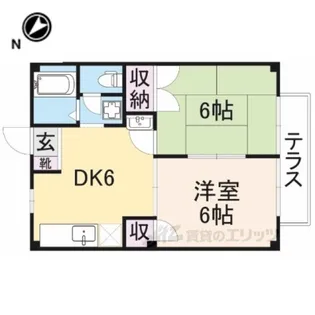 ルミエール萩の台【1階】の間取り