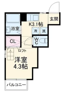 サンライズ湘南【1階】の間取り