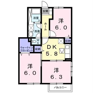 ミレニアムS I・II【1階】の間取り