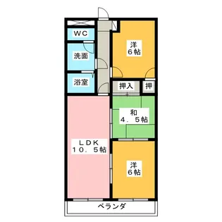 ラフィーネ ダイワ【5階】の間取り