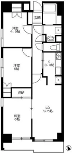 藤和シティコープ町屋II【9階】の間取り