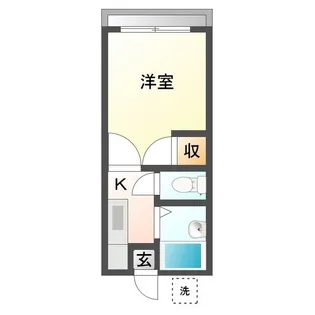 ライシェント勝央【2階】の間取り