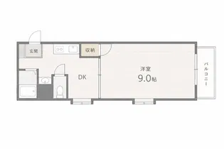 サンシャレオ城北【9階】の間取り
