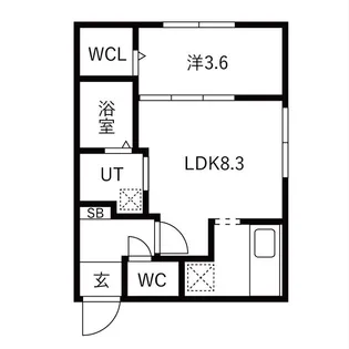 ONE STAGE麻生【2階】の間取り