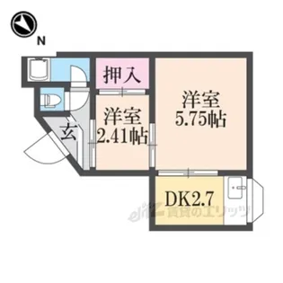 若葉荘【2階】の間取り