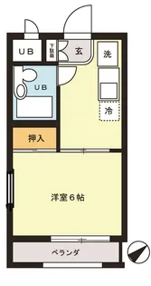フラワーハイツ【2階】の間取り