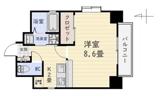 CORE21天文館【6階】の間取り