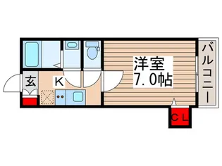 ワンダーウォール八木が谷【2階】の間取り