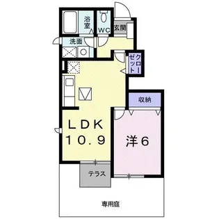 エクセレンス ヒル C【1階】の間取り