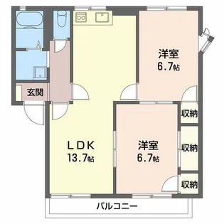 マンハイム嘉 C【1階】の間取り