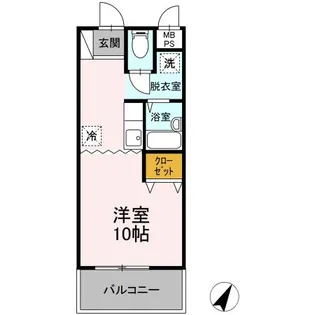 ゴールドフィールドB【5階】の間取り