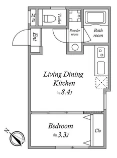 JVC Residence Minowa【2階】の間取り