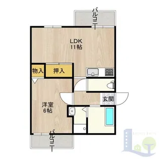 JMRレジデンス新大阪【2階】の間取り