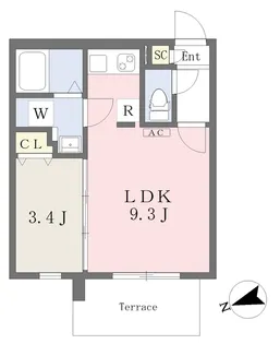 quador鶴舞【1階】の間取り