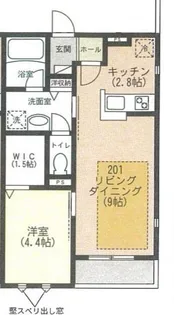 カーサ・インテルノ【2階】の間取り