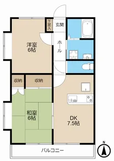 ヴァンベール東大宮【1階】の間取り