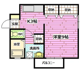 メゾンさつき【1階】の間取り