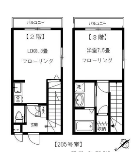 ネオ・パーシモン【3階】の間取り
