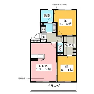 アークヒルズ神沢【1階】の間取り