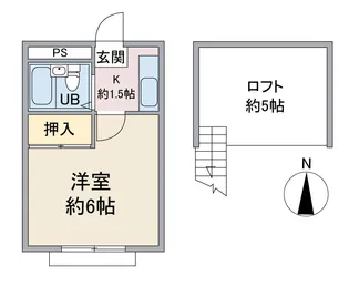 プラザ ドゥ プレステージB【1階】の間取り