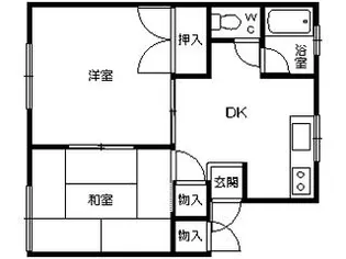 前山ホームハイツ【2階】の間取り