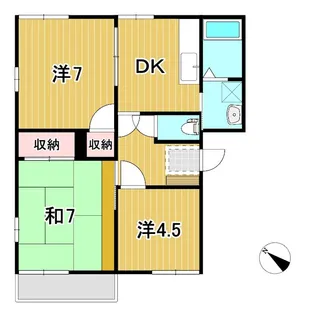 タジリシーサイドヴィラC【1階】の間取り