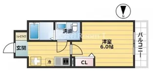 SERENiTE北浜【4階】の間取り
